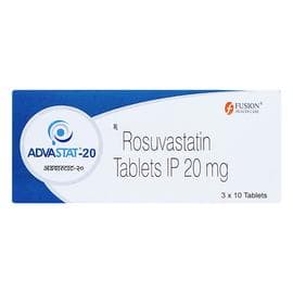 Advastat 20Mg Tablet 10's image