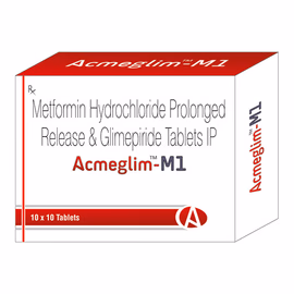 ACMEGLIM M 1 Tablet 10's image