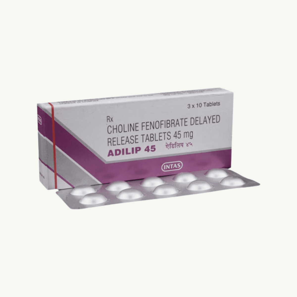 Adilip 45mg Tablet 10'S image